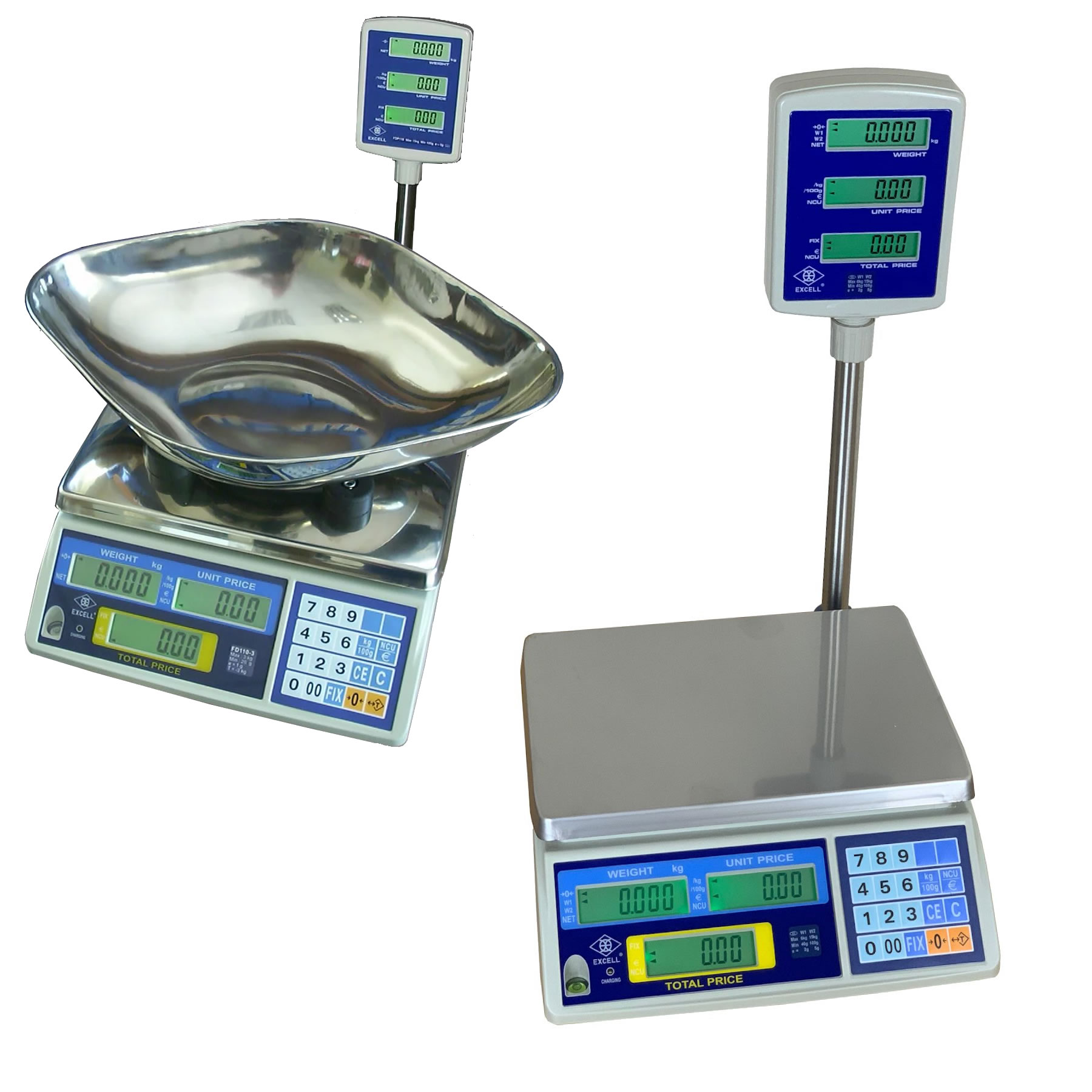 FD3 Retail Scale with Pole Display