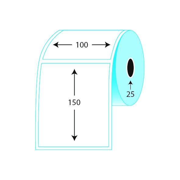 Direct Thermal Blank Label Rolls 100x150mm (10 Rolls Per Box)