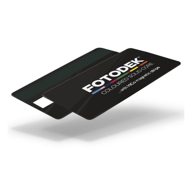 BL76-A-H27-S - 85.60 x 53.98mm Black Colour Cards With Hi-Co Magnetic Stripe & Signature Panel (Box Of 500)