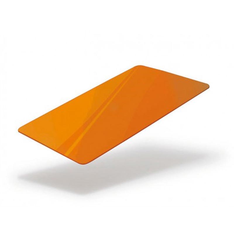 OR76-A-LC-S - 85.60 x 53.98mm Orange Colour Cards With Lo-Co Magnetic Stripe & Signature Panel (Box Of 500)