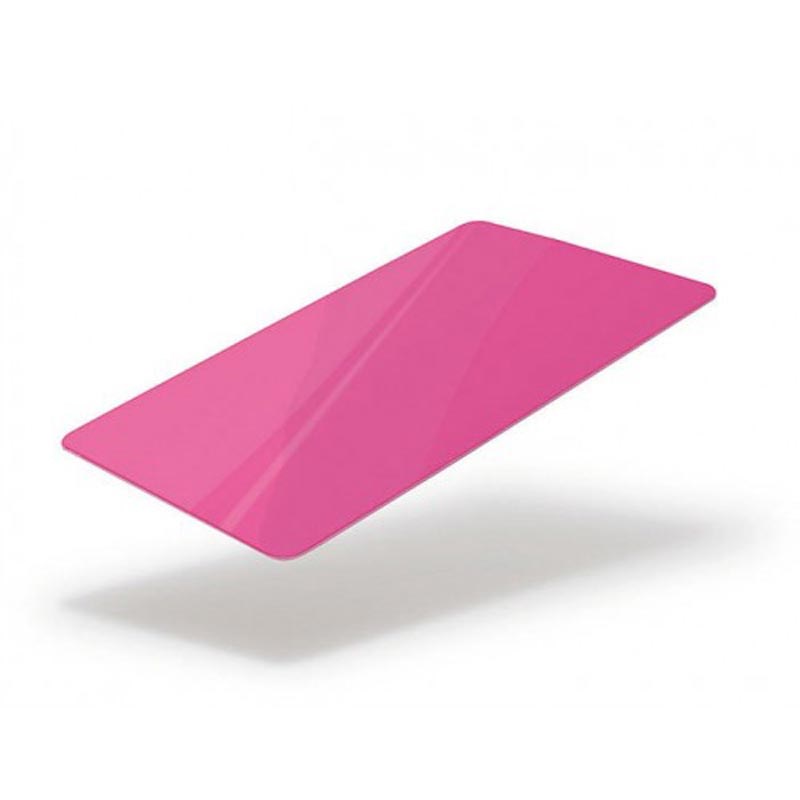 PK76-A-LC-S - 85.60 x 53.98mm Pink Colour Cards With Lo-Co Magnetic Stripe & Signature Panel (Box Of 500)