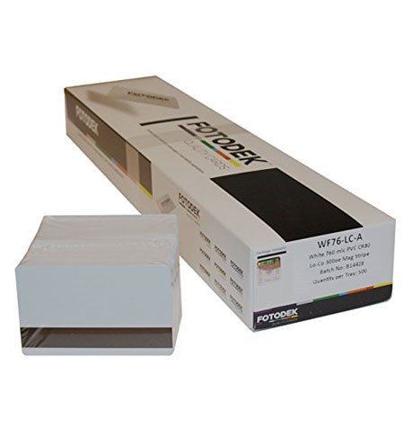 WF76-LC-A - Fotodek Premium White Card with Lo-Co Magnetic Stripe (Box of 500)