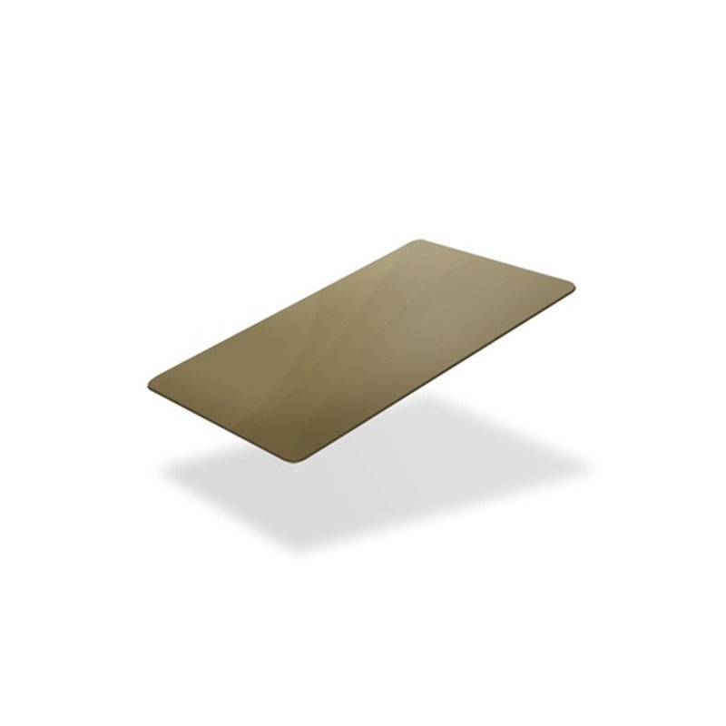 LG76-A-SC - 85.60 x 53.98mm Light Gold Metallic Coloured Solid Core Cards (Box Of 500)