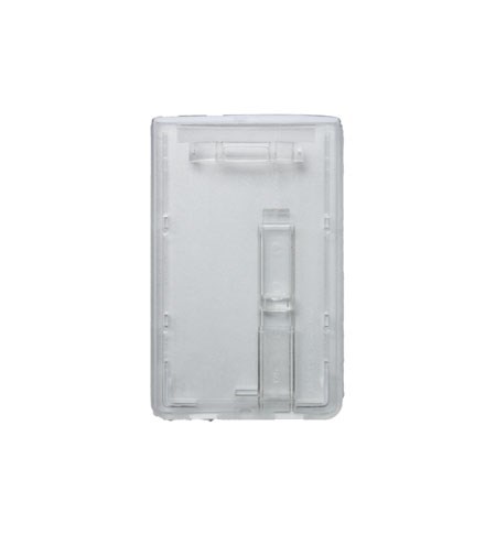 Single rigid badge holders, Slider access card dispensers, Clear, 100 Per Pack