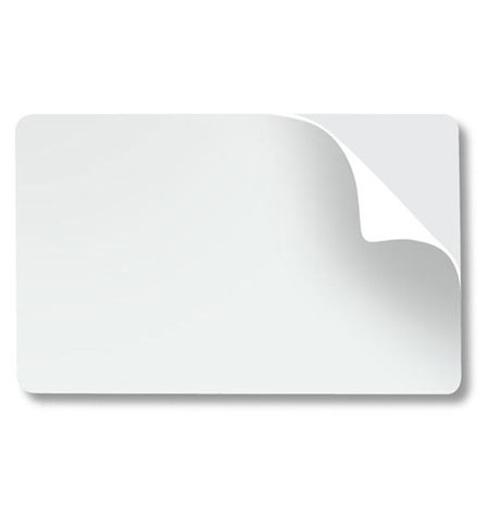 Premier (PVC) Blank White Cards (Adhesive Backing)