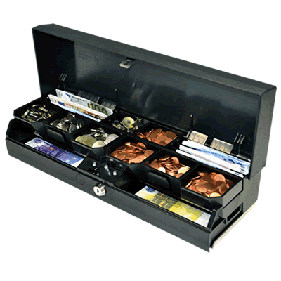 E3959 Flip Top Cash Drawer - Dark Grey