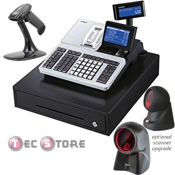 cash till with barcode scanner