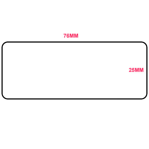 Direct Thermal Blank Label Rolls 76x25mm