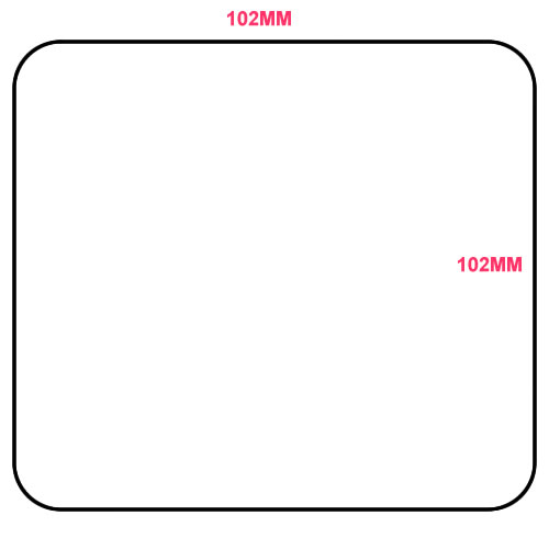 Direct Thermal Blank Label Rolls 102x102mm