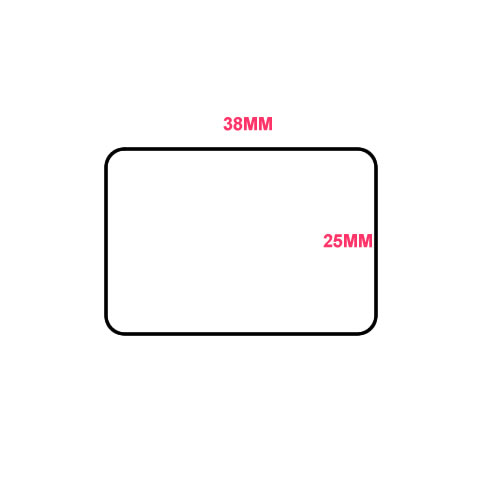 Direct Thermal Blank Label Rolls 38x25mm