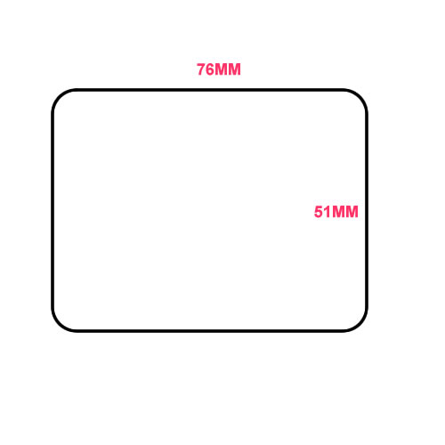 Direct Thermal Blank Label Rolls 76x51mm