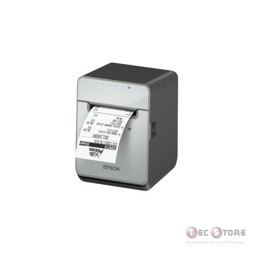 TM-L100, 8 dots/mm (203 dpi), cutter, linerless, USB, RS232, Ethernet, black