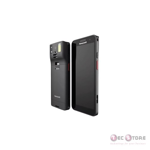 CT37 mobile computer, 6" display, Android, 8GB RAM, 128GB storage, 5G, GPS, Wi-Fi 6E, Bluetooth, IP65/IP68, black, desinfectable.