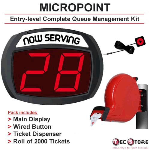 MicroPoint Queue Management System (1 Counter)