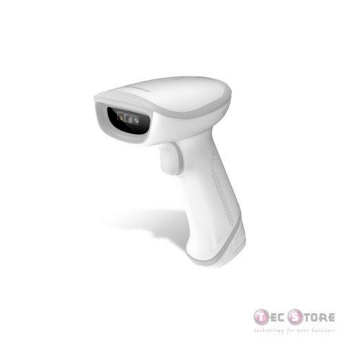 HR23 V2 Dorada A1 White 2D CMOS Handheld Reader with 2 mtr. White straight USB cable. Smart stand compatible.