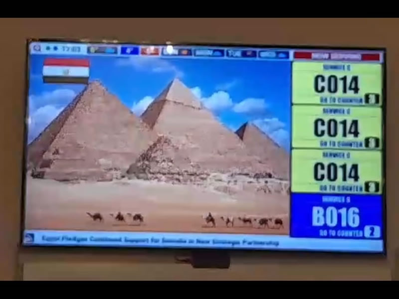 QMS Display at Egyptian Consulate in London