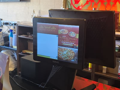 Restaurant POS system and waiter ordering tablets at Lal Qela in Birmingham