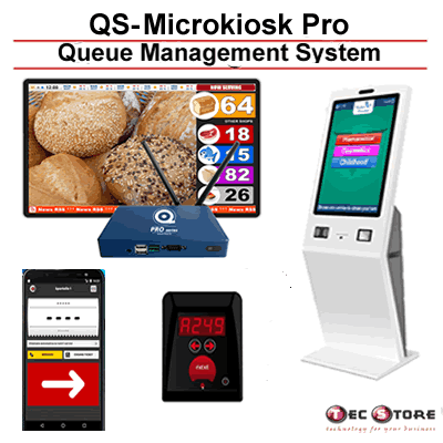 QS-Microkiosk Pro Queue Management System