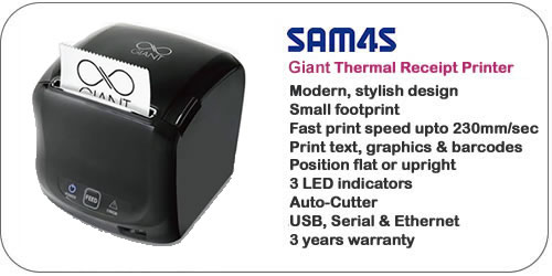 Sam4s Giant Thermal Receipt Printer