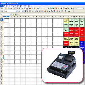 Sam4s SPS530 SPS520 Keyboard Template