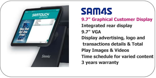Sam4s 9.7" Graphical Display