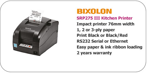 Bixolon SRP275 Kitchen Printer