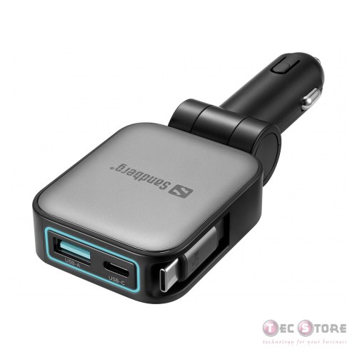 Sandberg Car Charger 3in1 72W FlexCable