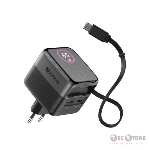 Sandberg Charger PD65W Display + Cable