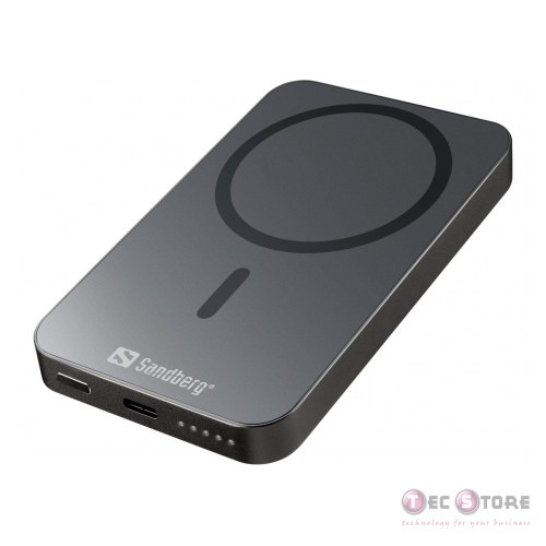 Sandberg Magnet Wireless Powerbank 5000 ALU