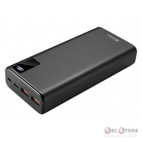 Sandberg Powerbank USB-C PD 20W 20000 Powerbank USB-C PD 20W 20000, Black, Universal, Aluminium, 20000 mAh, USB, 20 W