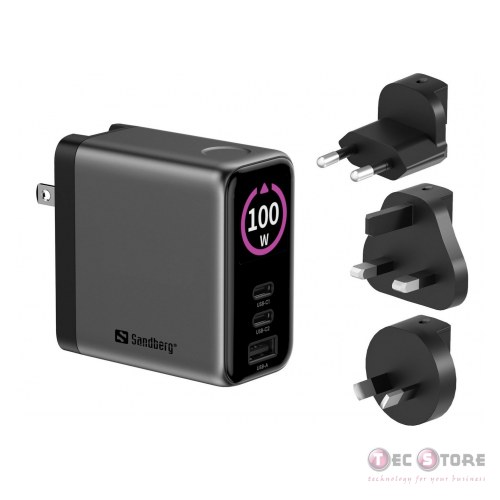 Sandberg Travel Charger PD100W Display