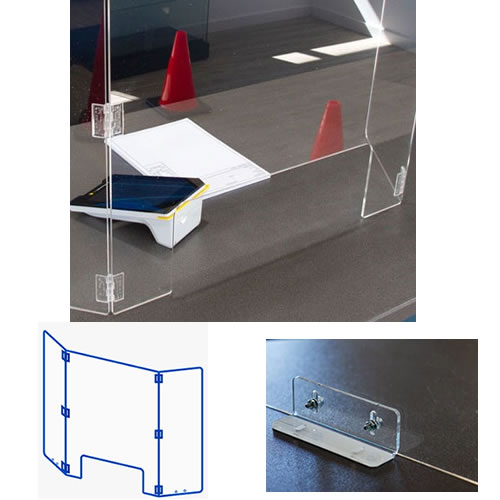 Modular Retail Screen (Hinged) for Covid Protection