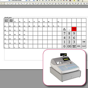 Sharp A420 Keyboard Template