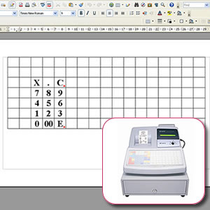 Sharp XE-A213 Keyboard Template