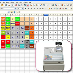 Sharp XE-A217 Keyboard Template