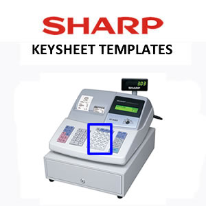 Sharp XE-A303 Keyboard Template