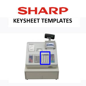 Sharp XE-A307 Key Tops Template