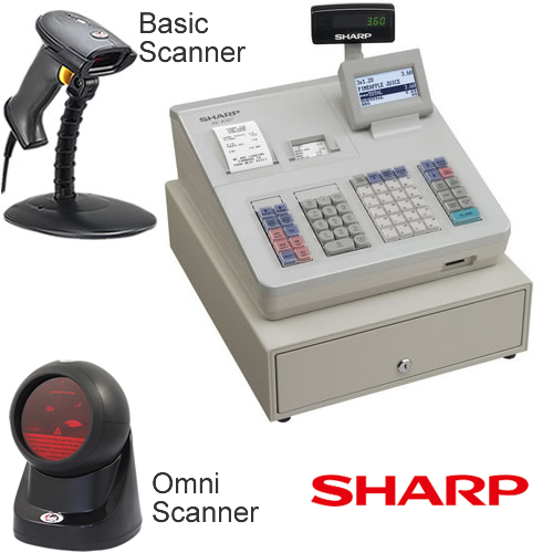XE-A307 Cash Register with Barcode Scanner