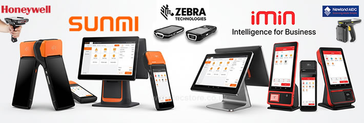 Android Devices from Sunmi, iMin, Zebra Honeywell and Newland