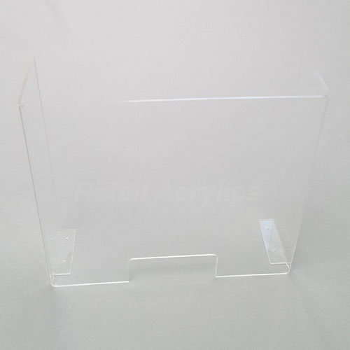 90cm Width Retail Countertop Protective Safety Shield